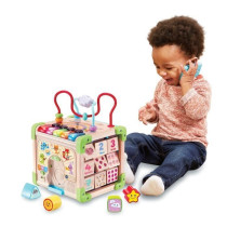 Jouet interactif VTECH CUBE NATURE - Bois certifié FSC - Animaux musi