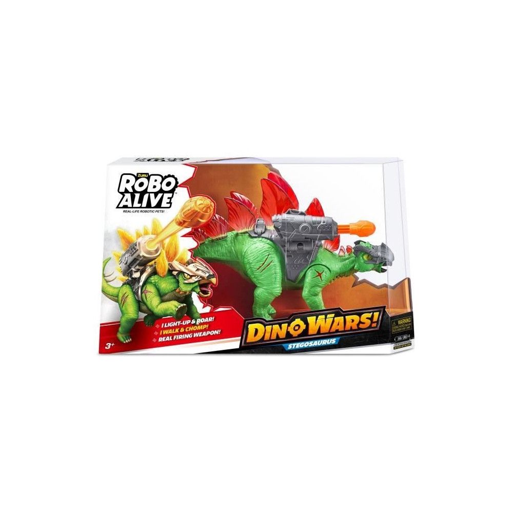 Dino Robotique - ZURU - Dino Wars Stegosaurus - Stégosaure Robo Alive