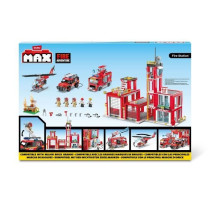 Set de Construction - ZURU - Fire Station Large (976 pieces) - Crée u